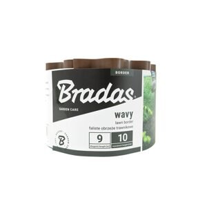 Lem trávnika Bradas 9 m x 10 cm, hnedý BROBFB0910