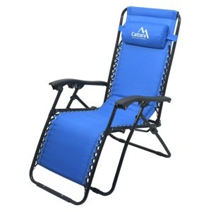 Kreslo  kempingové polohovacie LIVORNO modré CT13518