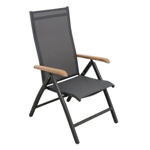 Záhradné kreslo CONCEPT teak, hliníkové, polohovacie DP266CZ011720