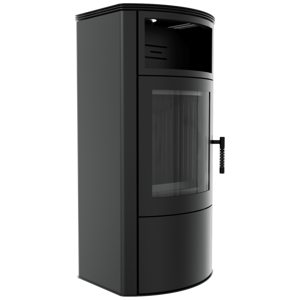 Krbové kachle KRATKI TITAN, čierne vyloženie THERMOTEC