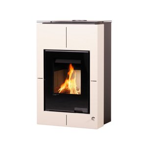 Kachle s výmenníkom AQUAFLAM VARIO SAPORO 11/5kW krémová FLHSF34-040