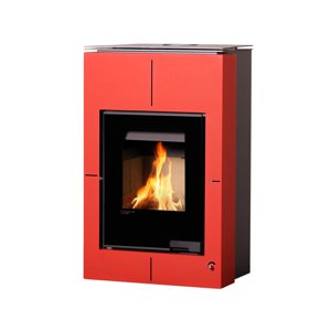 Krbové kachle AQUAFLAM VARIO SAPORO 11kW červená (teplovzdušná verzia) FLHSF34-103
