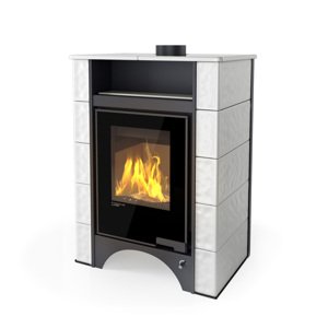 Krbové kachle s výmenníkom AQUAFLAM VARIO PERU 11/5kW, biele kachlieky, elektronická regulácia FLHSF34-120