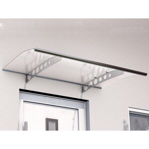 Vchodová strieška GUTTAVORDACH PT/ET 200 x 90 cm strieborná / číra GU7200406
