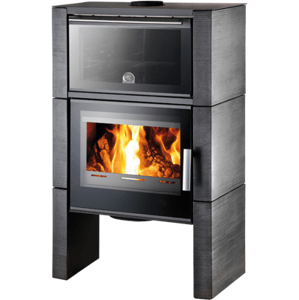 Krbové kachle DALE s rúrou, antracit/kachle metallic HS0434715360000