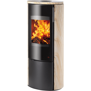 Haas+Sohn Krbové kachle EPIC, Woodstone/čierna
