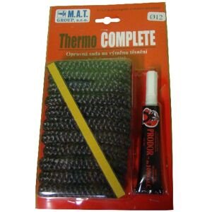 Šnúra izolačná 6 mm (500°C) THERMOKOMPLET (2,5m) + lepidlo sada 3diel MA535061