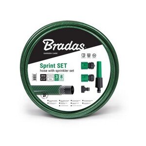 Záhradná hadica BRADAS SPRINT 1/2", 20m, nepriehľadná zelená + příslušenství MA715775