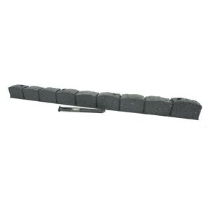Záhradná obruba Roman Stone sivá 120 cm, gumová (vrátane klincov) MHEU5000078