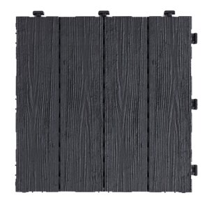 Multy Home Gumová dlaždica ARISTA Wood 30 x 30 cm, antracit