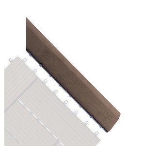 Prechodová lišta G21 Indický teak pre WPC dlaždice, 38,5 x 7,5 cm rohová (pravá)