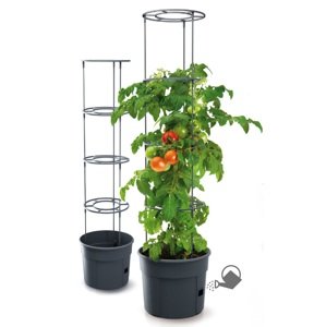 Kvetináč pre prestovanie paradajok a iných popínavých rastlín, Grower antracit 29,5 cm PRIPOM300-S433