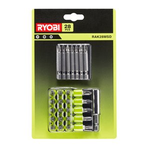 Súprava skrutkovacích bitov: 20x 25mm skrutkovací bit - 4x Philips (PH2) RYOBI RAK28MSD RY5132003305