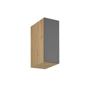 Závesná kuchynská skrinka LANGEN G30G Dub artisan/sivá