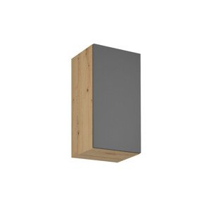 Závesná kuchynská skrinka LANGEN G40-P/L Dub artisan/sivá