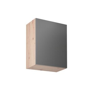 Závesná kuchynská skrinka LANGEN G60-P/L Dub artisan/sivá