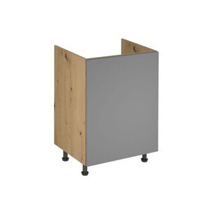 Kuchynská skrinka LANGEN D60Z-P/L Dub artisan/béžová