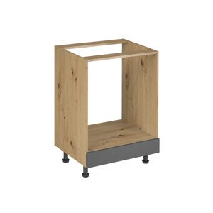 Kuchynská skrinka LANGEN D60ZK Dub artisan/sivá