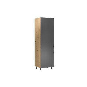 Kuchynská skrinka LANGEN D60ZL Dub artisan/sivá