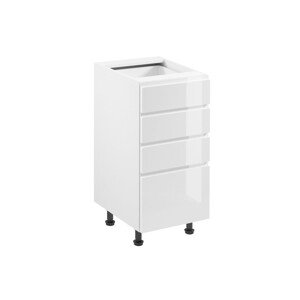 Kuchynská skrinka ASPEN D40S4 - biela/biela