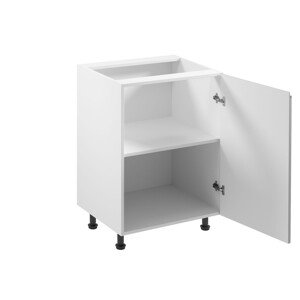 Kuchynská skrinka ASPEN D60-P/L-biela/biela  Otváranie vpravo