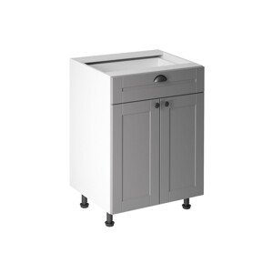 Kuchynská skrinka LINEA D60S1 Biela - sivá