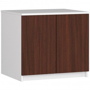 Nadstavba na skriňu S60 - biela/wenge