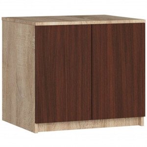 Nadstavba na skriňu S60 - dub sonoma/wenge