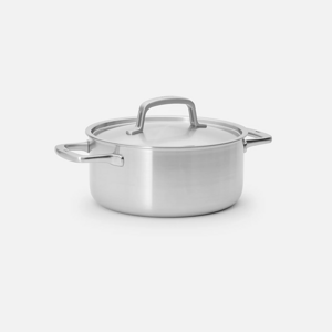 Fabini Beznitový nízky kastról z viacvrstvovej nerezovej ocele s pokrievkou Ø 24 cm (4 l)