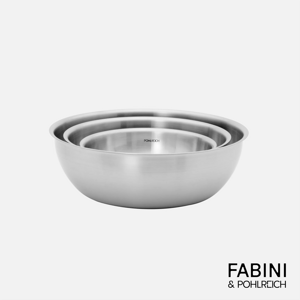 FABINI & Pohlreich – Sada nízkych nerezových mís, 3 diely