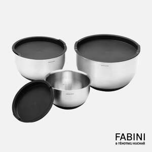 FABINI & Těhotnej kuchař - Súprava nerezových mís, 3 diely