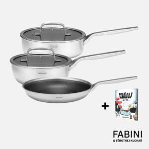 FABINI & Těhotnej Kuchař - Pokročilá súprava riadu s hybridným povrchom 5 dielov + kuchárska kniha zdarma - Cháluj líp! – 1. diel