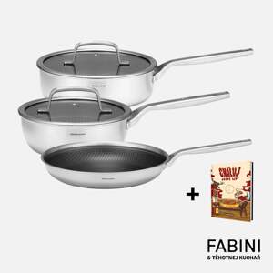 FABINI & Těhotnej Kuchař - Pokročilá súprava riadu s hybridným povrchom 5 dielov + kuchárska kniha zdarma - Cháluj ještě líp! – 2. diel